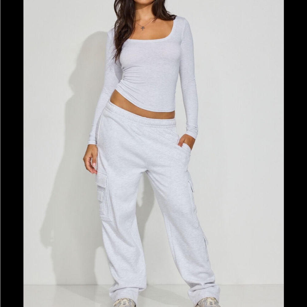 Garage Gray Cargo Sweatpants